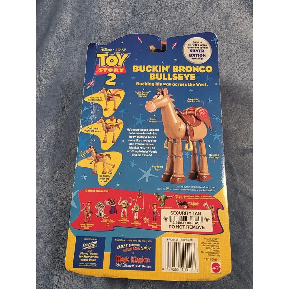 Vintage Toy Story 2 Buckin' Bronco Bullseye Action Figure Mattel 1999 New Sealed
